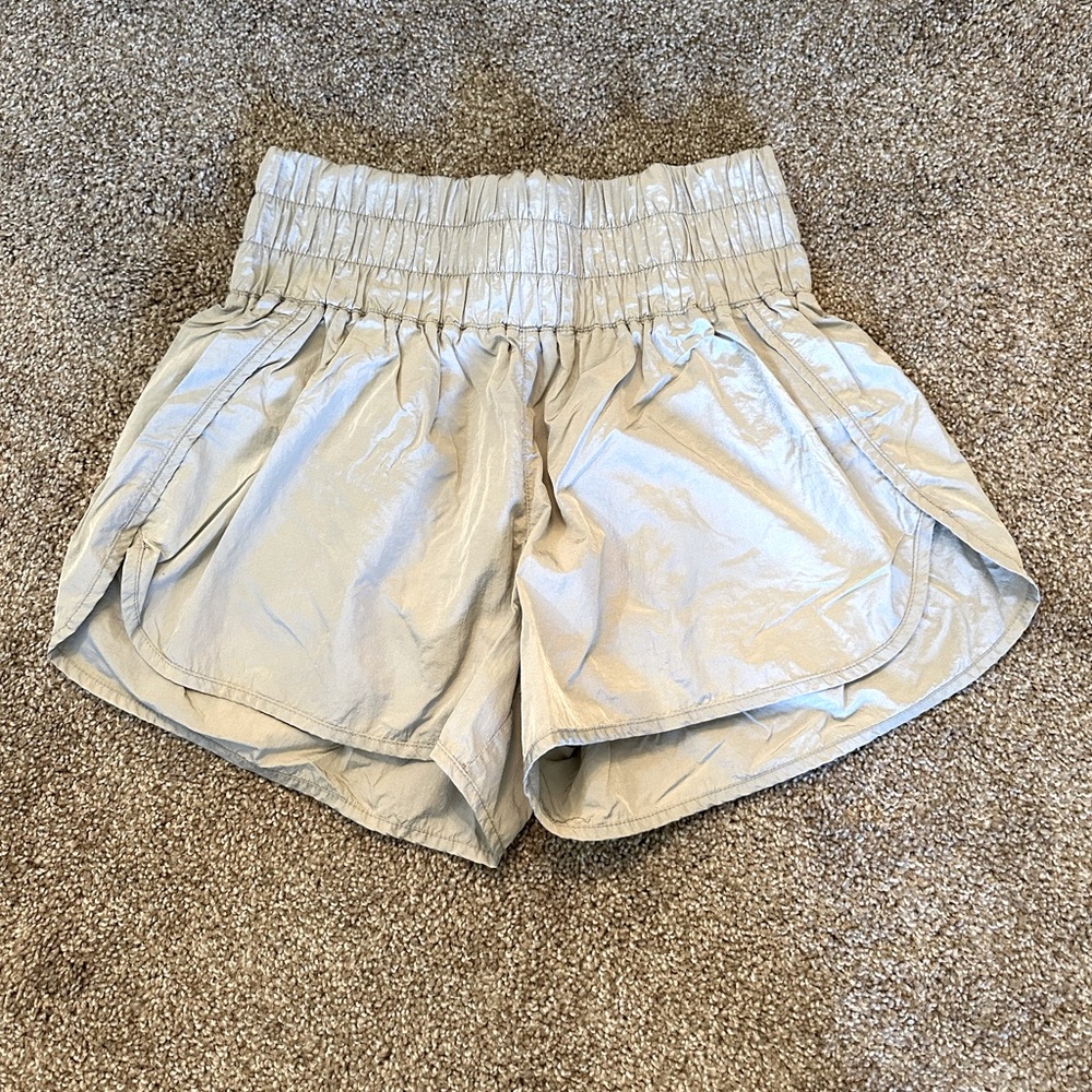 Grey Silver Altar’d State High Wasted Athletic Shorts